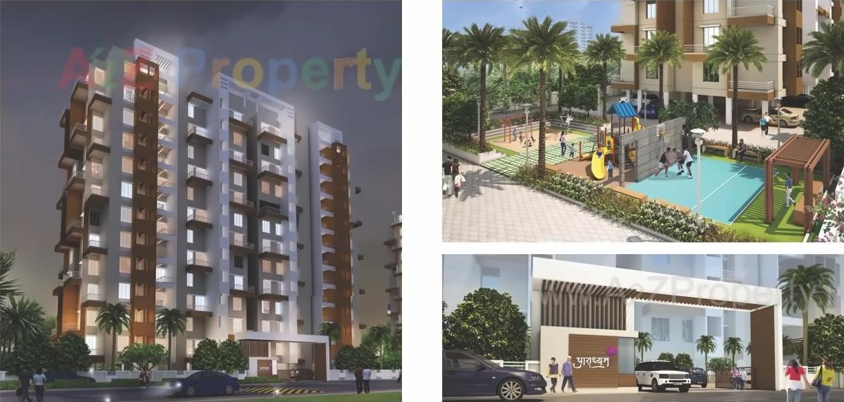 3D Elevation of real estate project Aradhyam located at Pimpri-chinchawad-m-corp, Pune, Maharashtra