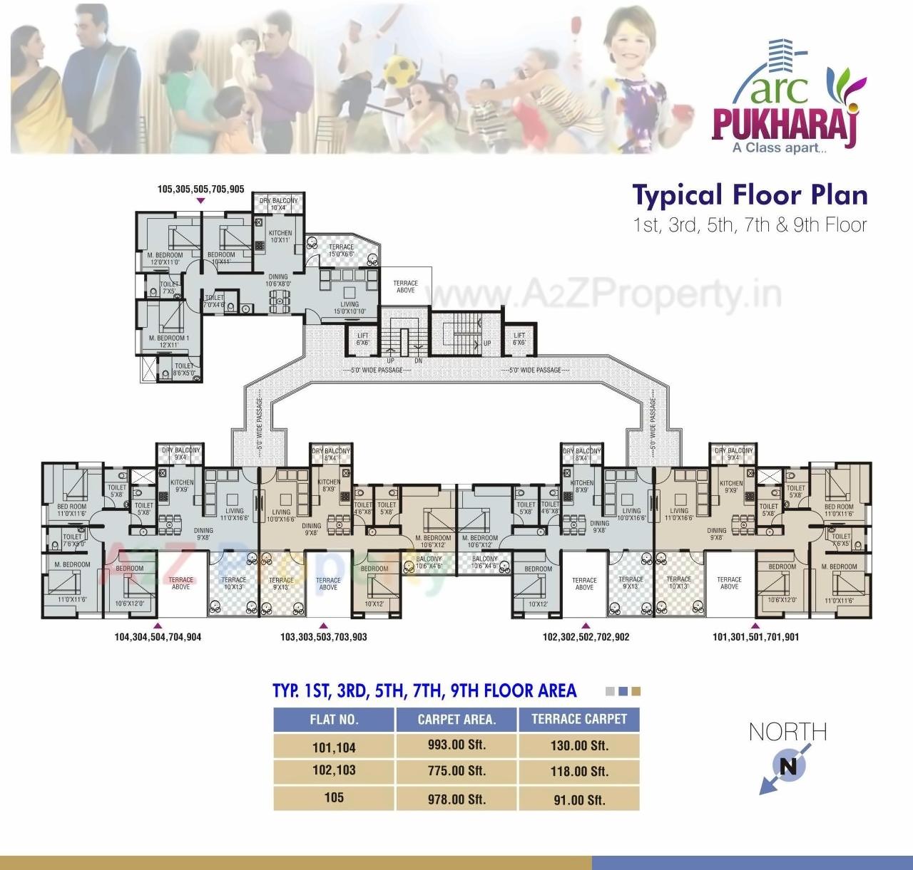 Layout of real estate project Arc Pukhraj located at Mundhawa, Pune, Maharashtra