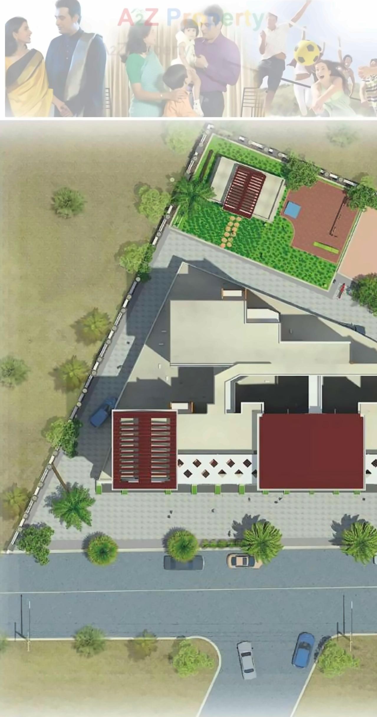 3D Elevation of real estate project Arc Pukhraj located at Mundhawa, Pune, Maharashtra