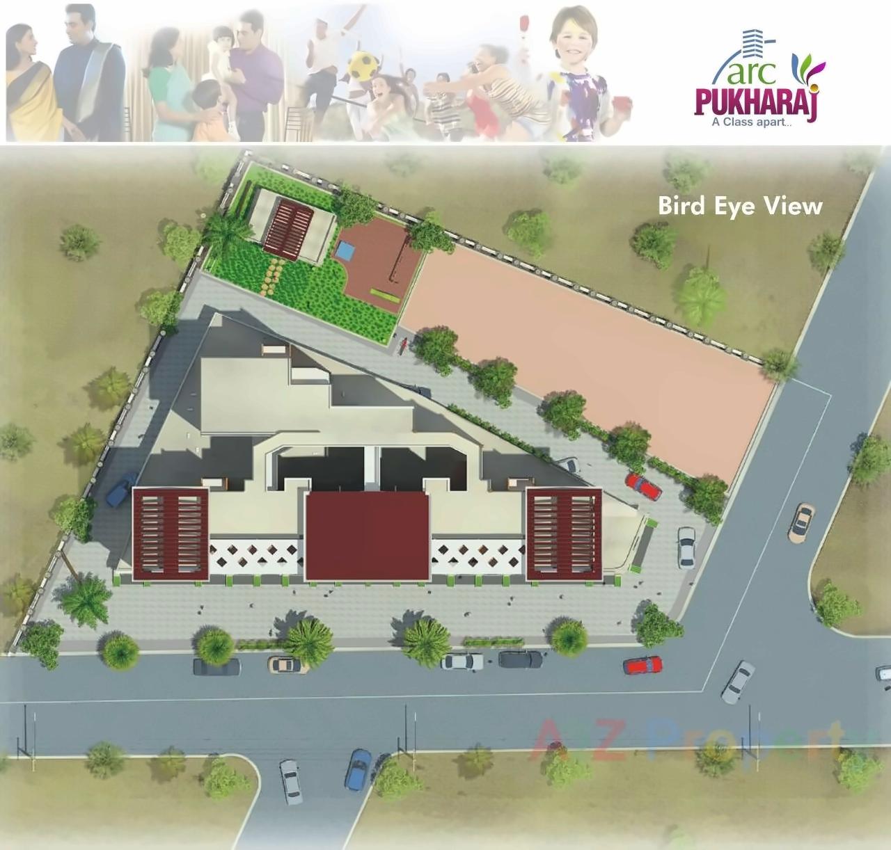 Layout of real estate project Arc Pukhraj located at Mundhawa, Pune, Maharashtra