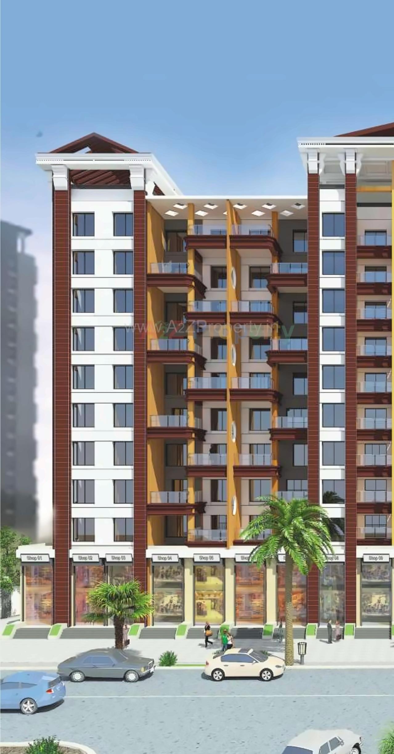 3D Elevation of real estate project Arc Pukhraj located at Mundhawa, Pune, Maharashtra