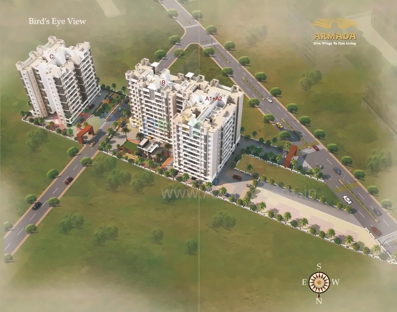 3D Elevation of real estate project Armada located at Wakad, Pune, Maharashtra