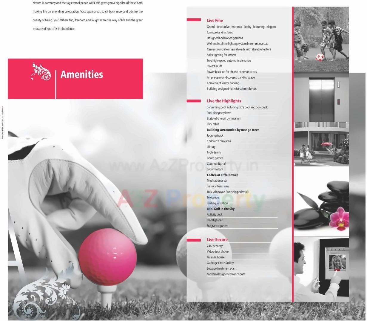  of real estate project Artemis located at Wadgaon-bk, Pune, Maharashtra