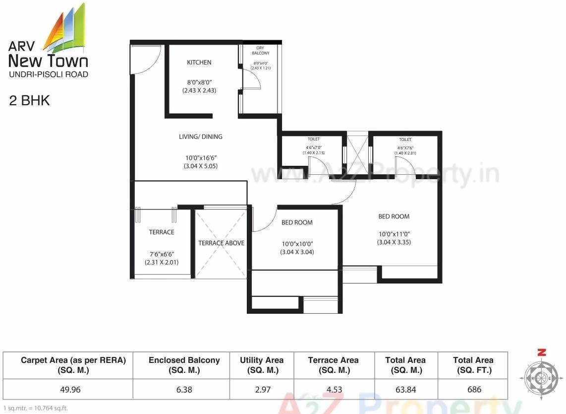 Layout of real estate project Arv Newtown located at Pisoli, Pune, Maharashtra