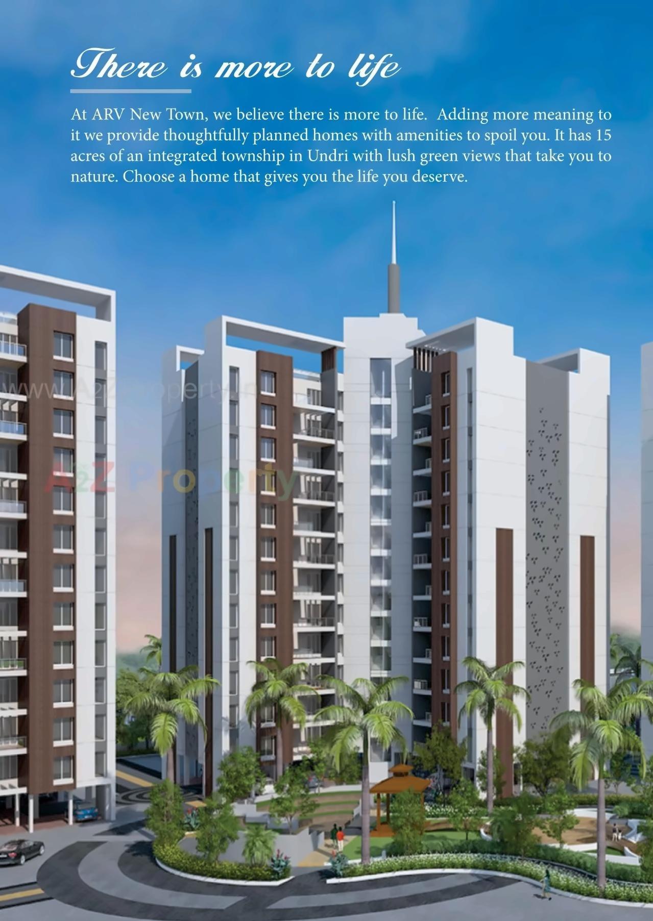 3D Elevation of real estate project Arv Newtown located at Pisoli, Pune, Maharashtra