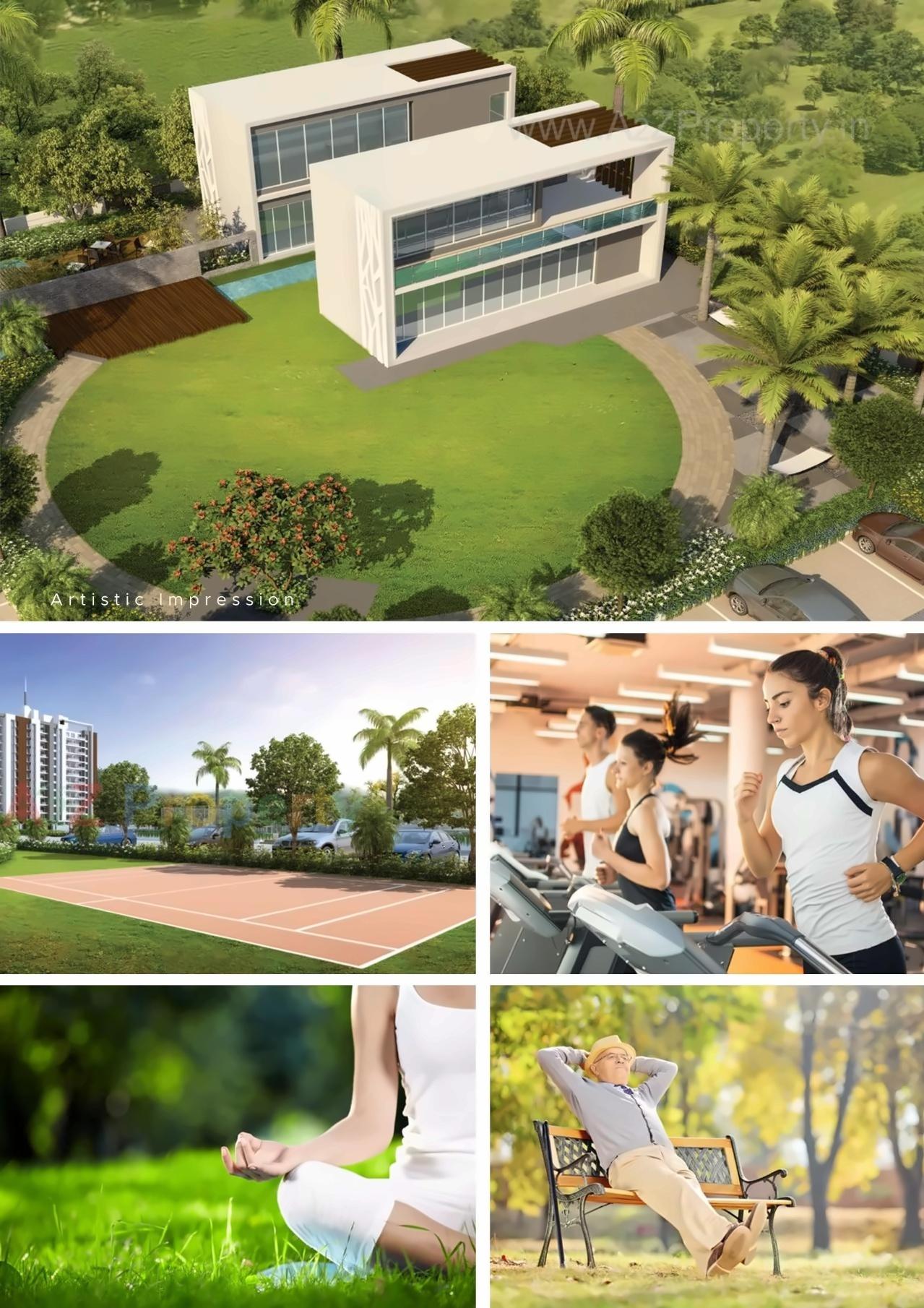 3D Elevation of real estate project Arv Newtown located at Pisoli, Pune, Maharashtra