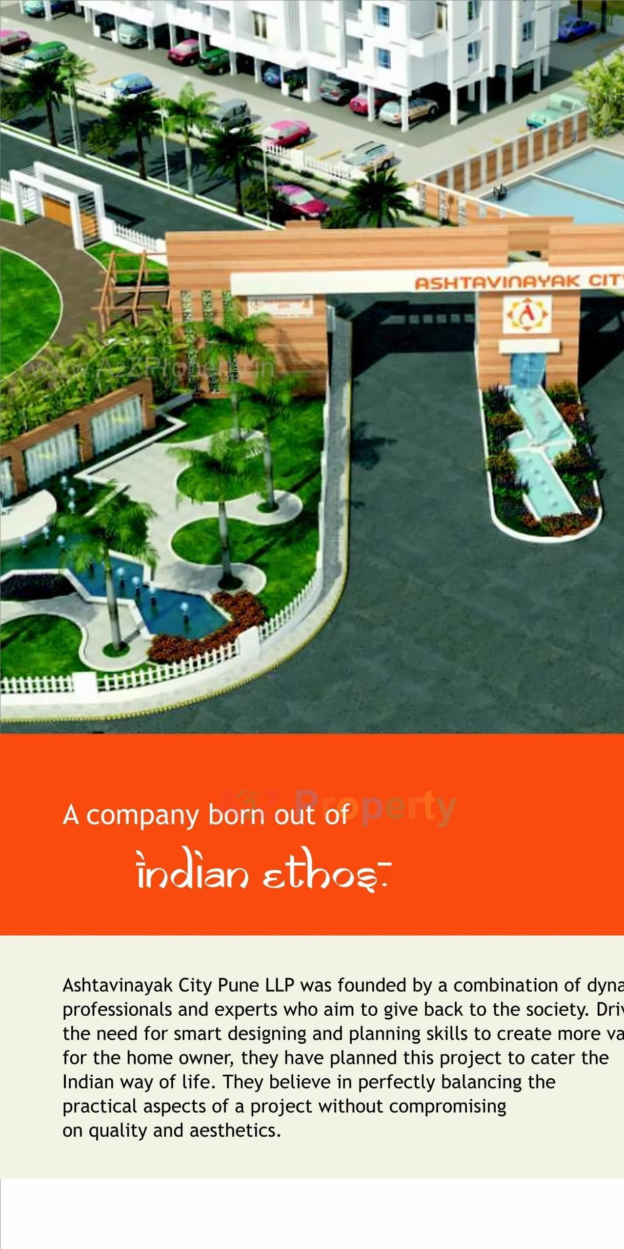 3D Elevation of real estate project Ashtavinayak City located at Fursungi, Pune, Maharashtra