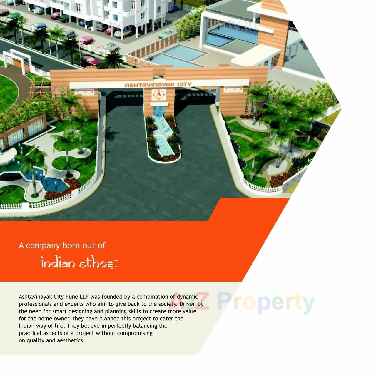 3D Elevation of real estate project Ashtavinayak City located at Fursungi, Pune, Maharashtra