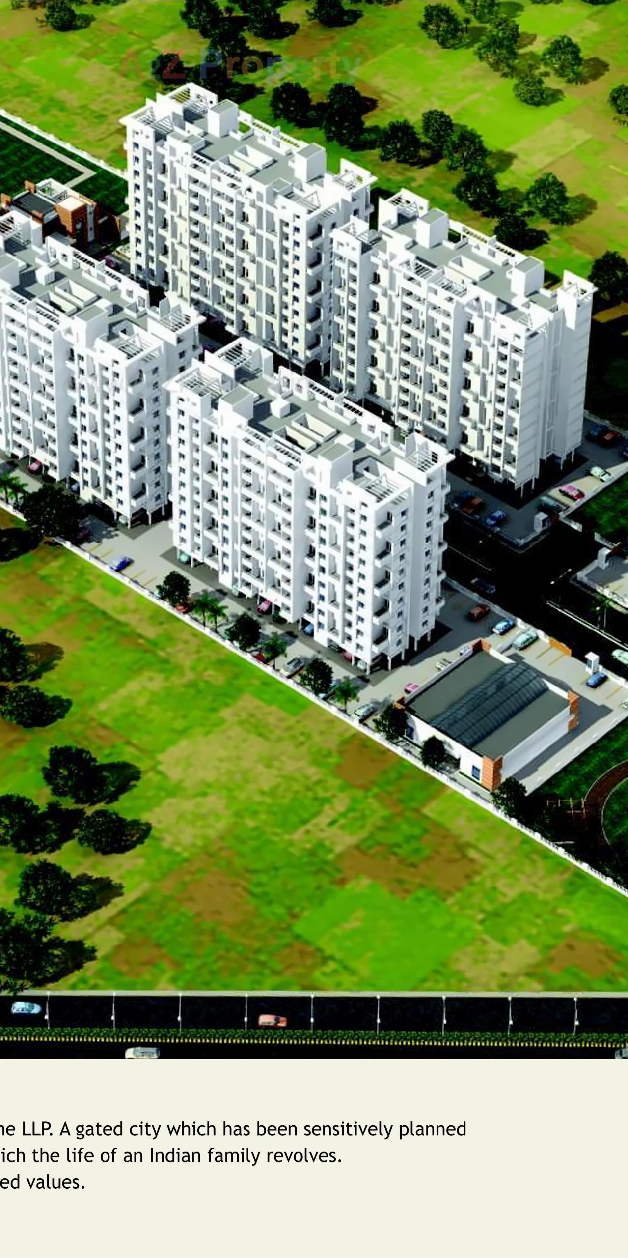 3D Elevation of real estate project Ashtavinayak City located at Fursungi, Pune, Maharashtra