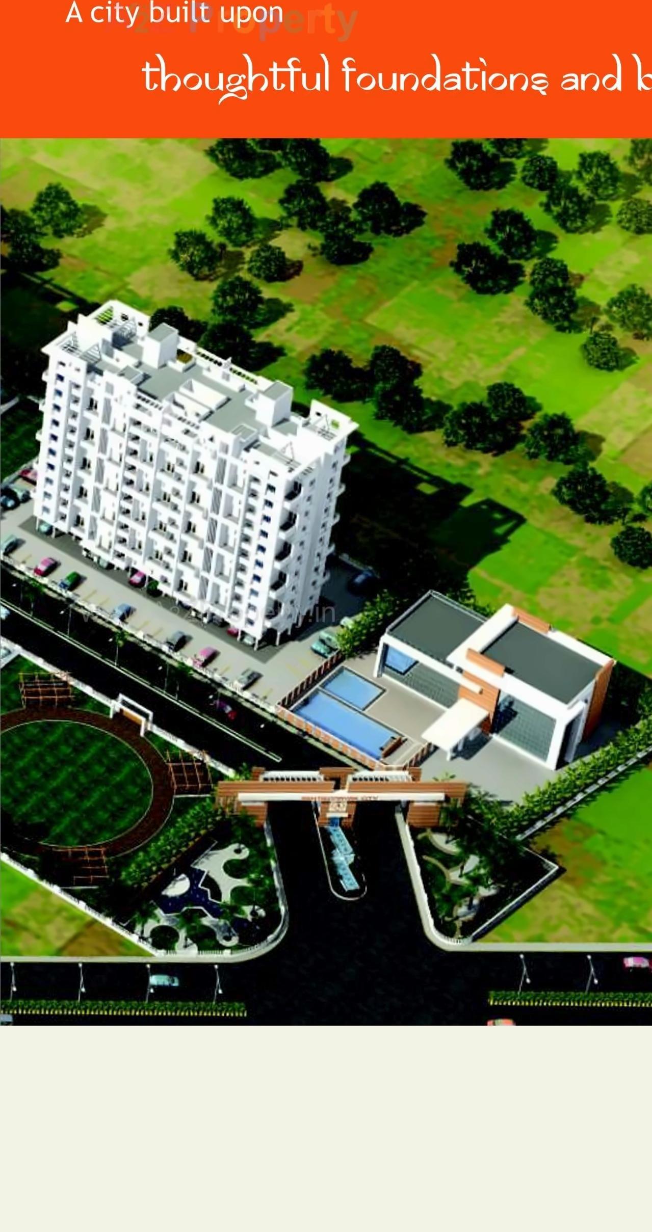 3D Elevation of real estate project Ashtavinayak City located at Fursungi, Pune, Maharashtra