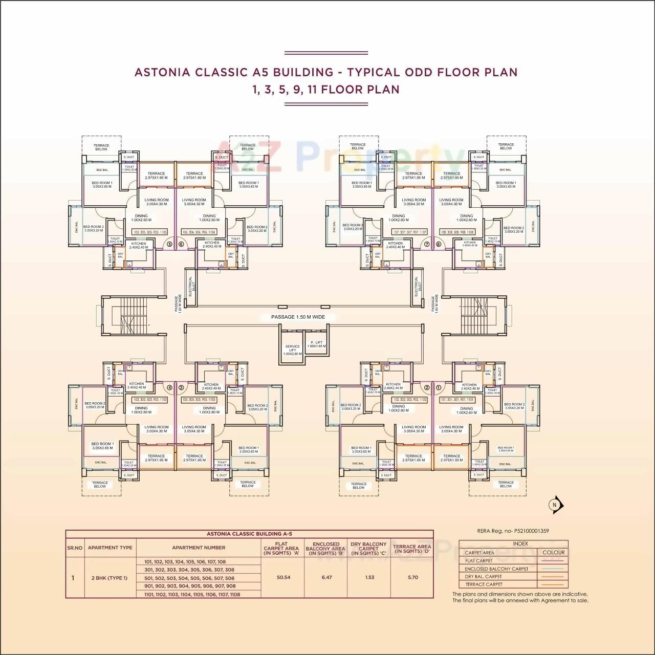 Layout of real estate project Astonia Classic located at Undri, Pune, Maharashtra