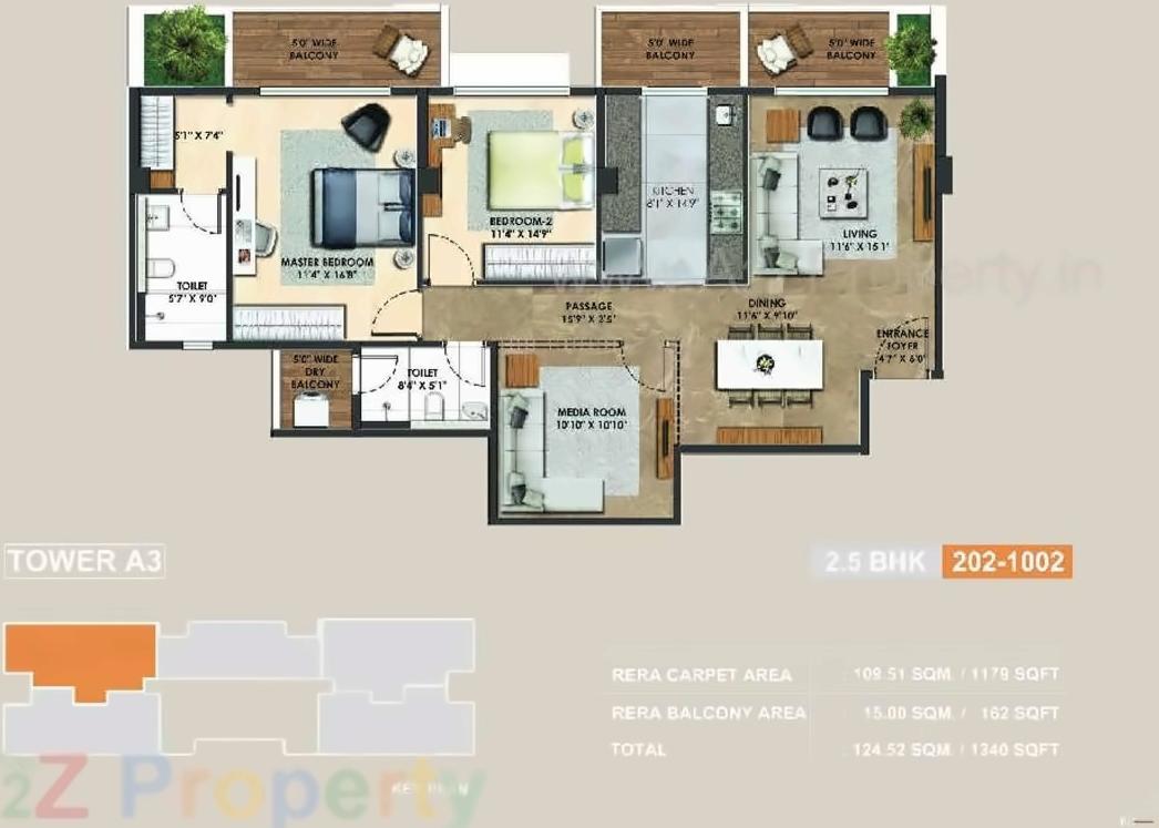 Layout of real estate project Atelier Greens located at Keshavnagarmundwa, Pune, Maharashtra