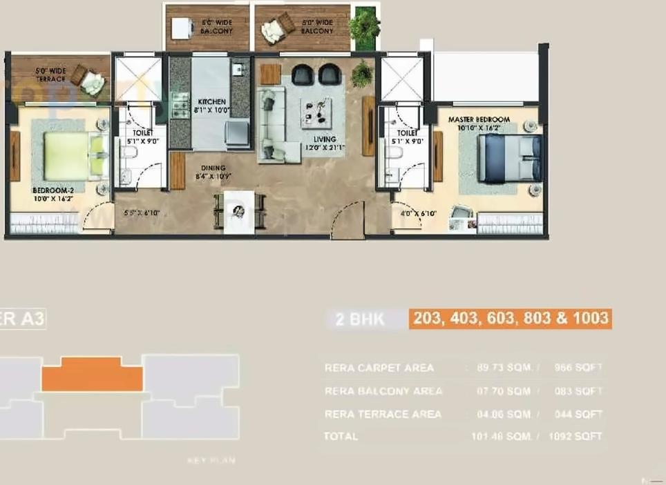 Layout of real estate project Atelier Greens located at Keshavnagarmundwa, Pune, Maharashtra