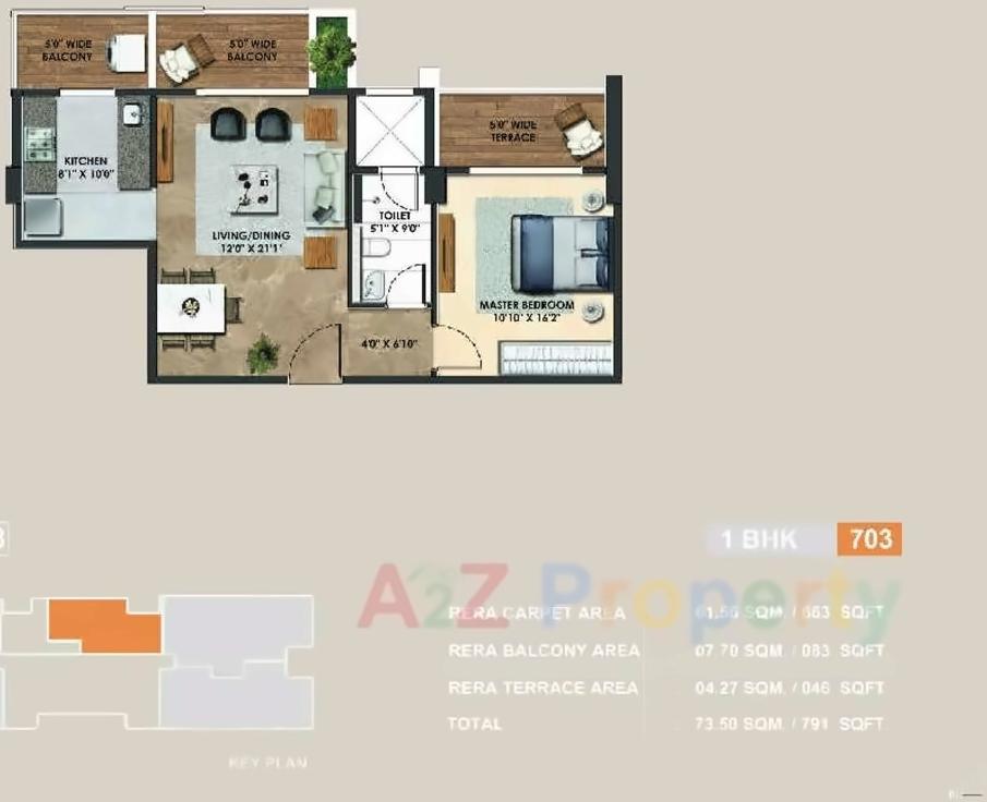 Layout of real estate project Atelier Greens located at Keshavnagarmundwa, Pune, Maharashtra