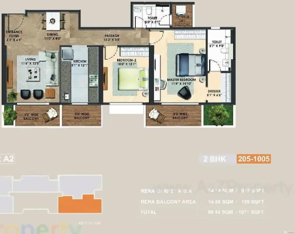 Layout of real estate project Atelier Greens located at Keshavnagarmundwa, Pune, Maharashtra