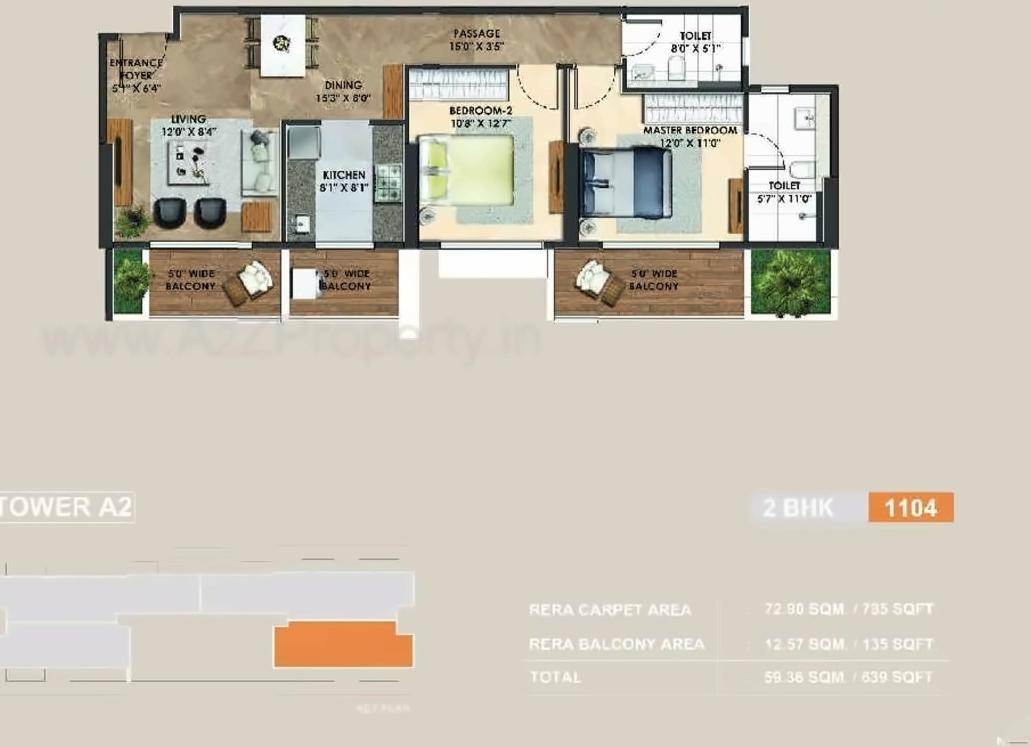 Layout of real estate project Atelier Greens located at Keshavnagarmundwa, Pune, Maharashtra