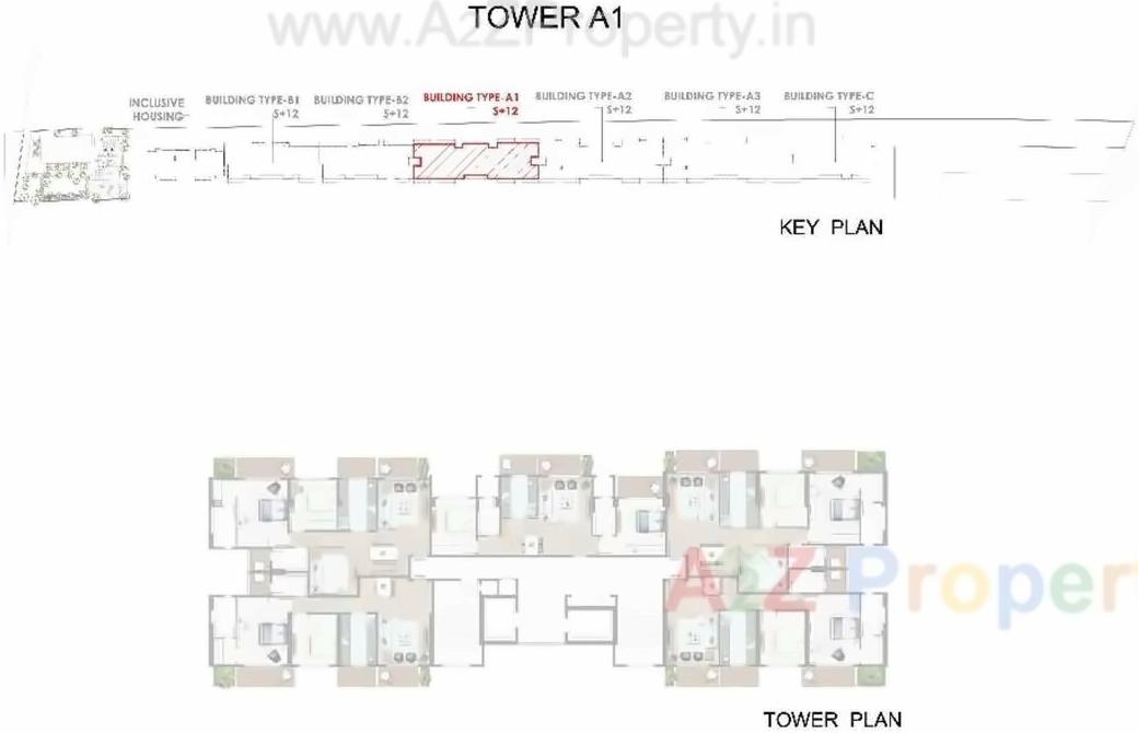 Layout of real estate project Atelier Greens located at Keshavnagarmundwa, Pune, Maharashtra