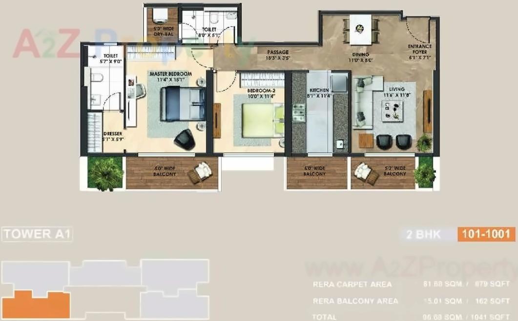 Layout of real estate project Atelier Greens located at Keshavnagarmundwa, Pune, Maharashtra