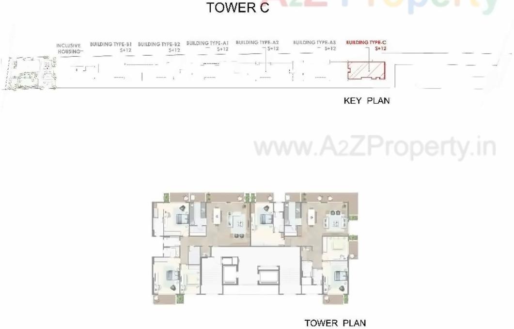 Layout of real estate project Atelier Greens located at Keshavnagarmundwa, Pune, Maharashtra
