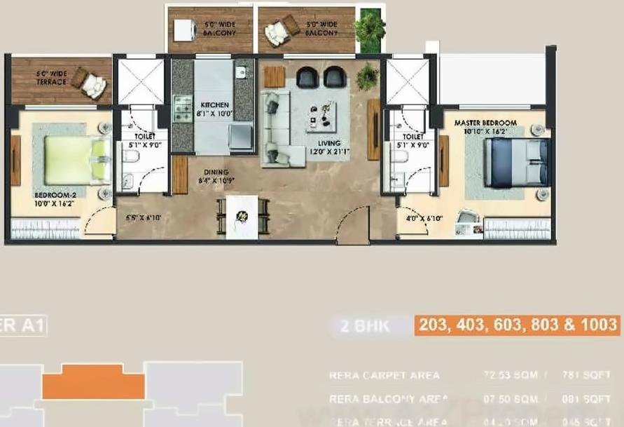 Layout of real estate project Atelier Greens located at Keshavnagarmundwa, Pune, Maharashtra