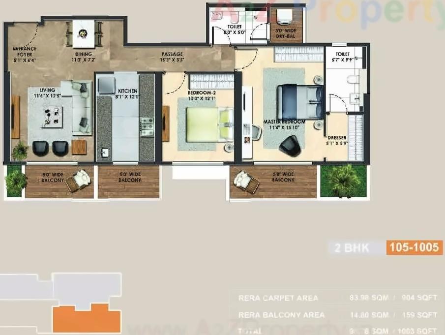 Layout of real estate project Atelier Greens located at Keshavnagarmundwa, Pune, Maharashtra