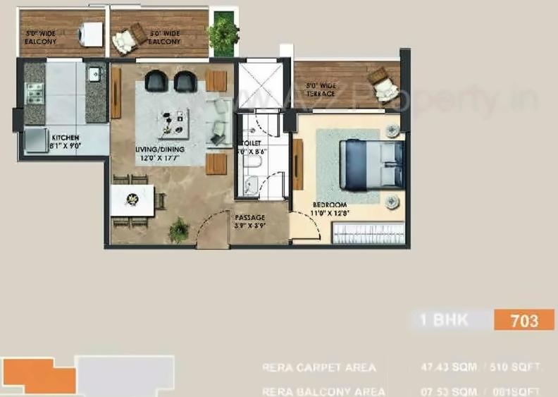 Layout of real estate project Atelier Greens located at Keshavnagarmundwa, Pune, Maharashtra