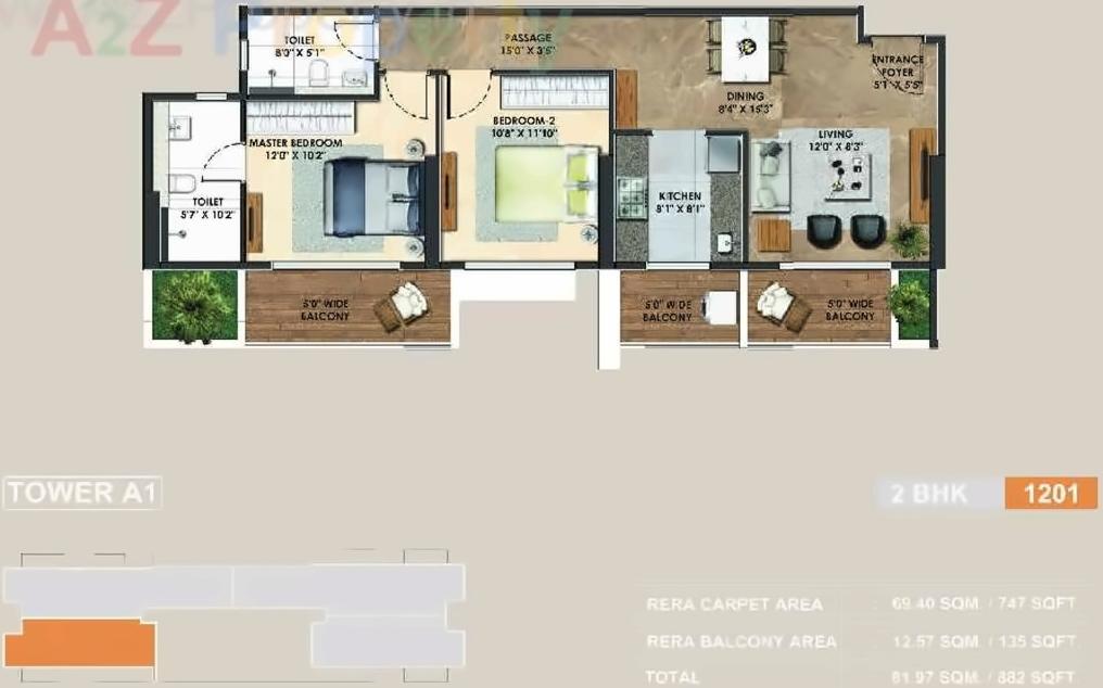 Layout of real estate project Atelier Greens located at Keshavnagarmundwa, Pune, Maharashtra