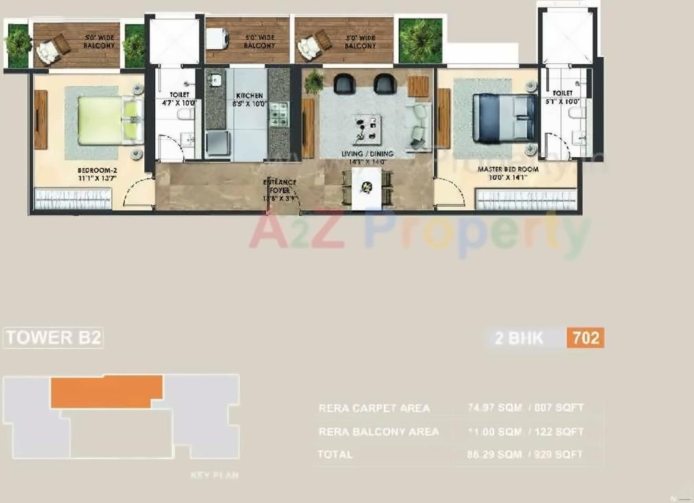 Layout of real estate project Atelier Greens located at Keshavnagarmundwa, Pune, Maharashtra