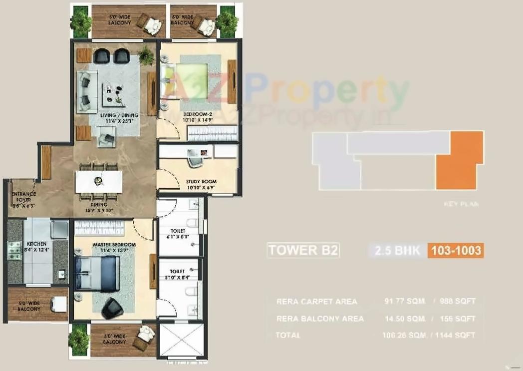 Layout of real estate project Atelier Greens located at Keshavnagarmundwa, Pune, Maharashtra