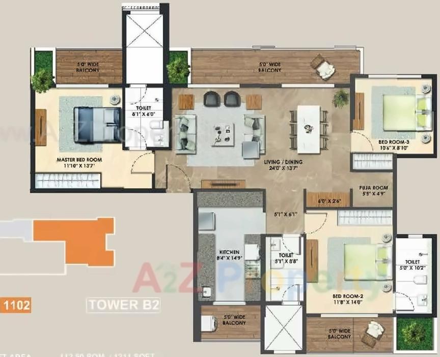 Layout of real estate project Atelier Greens located at Keshavnagarmundwa, Pune, Maharashtra
