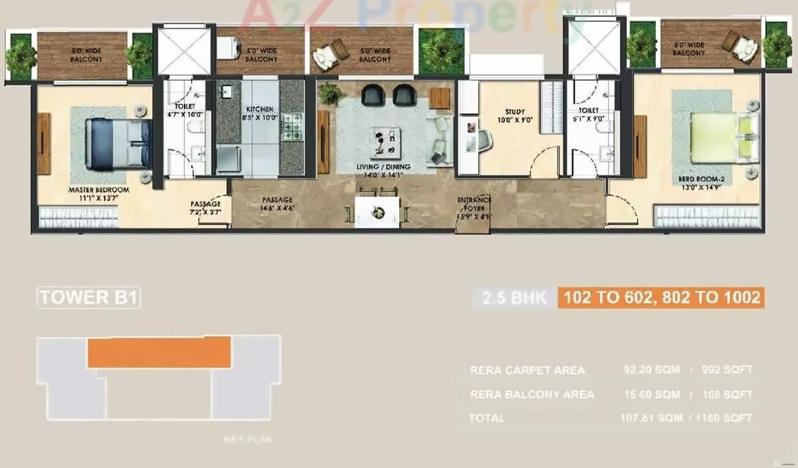 Layout of real estate project Atelier Greens located at Keshavnagarmundwa, Pune, Maharashtra
