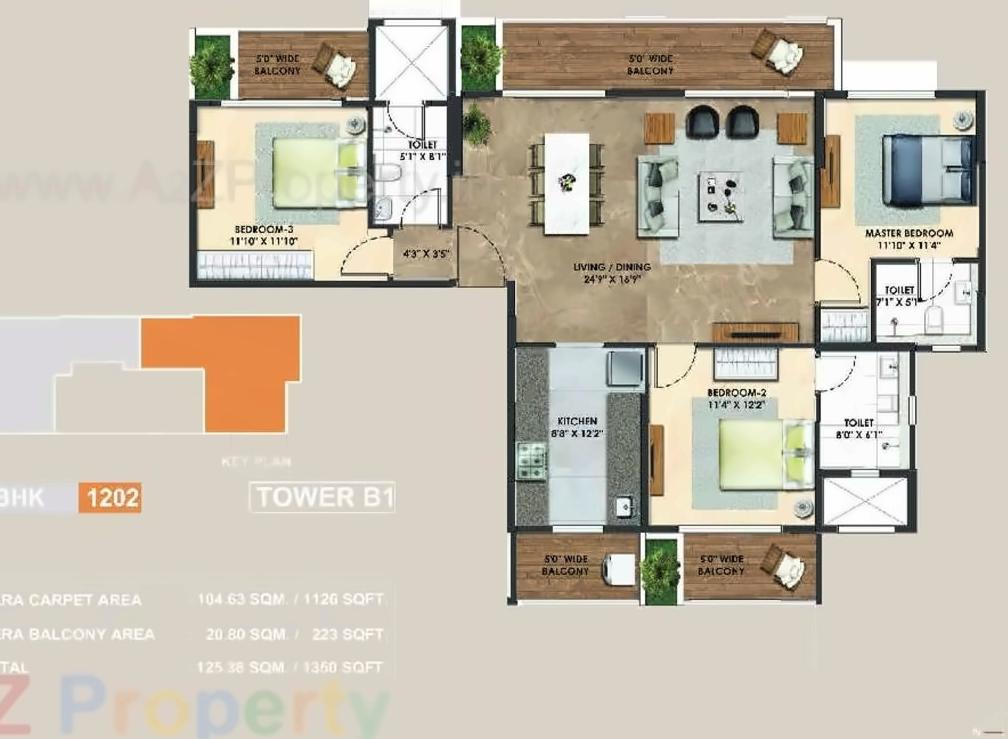 Layout of real estate project Atelier Greens located at Keshavnagarmundwa, Pune, Maharashtra