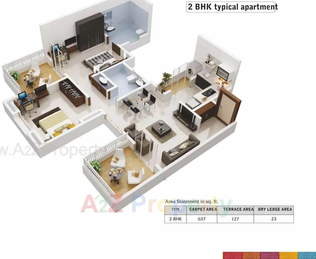 Layout of real estate project Athashri Baner located at Baner, Pune, Maharashtra