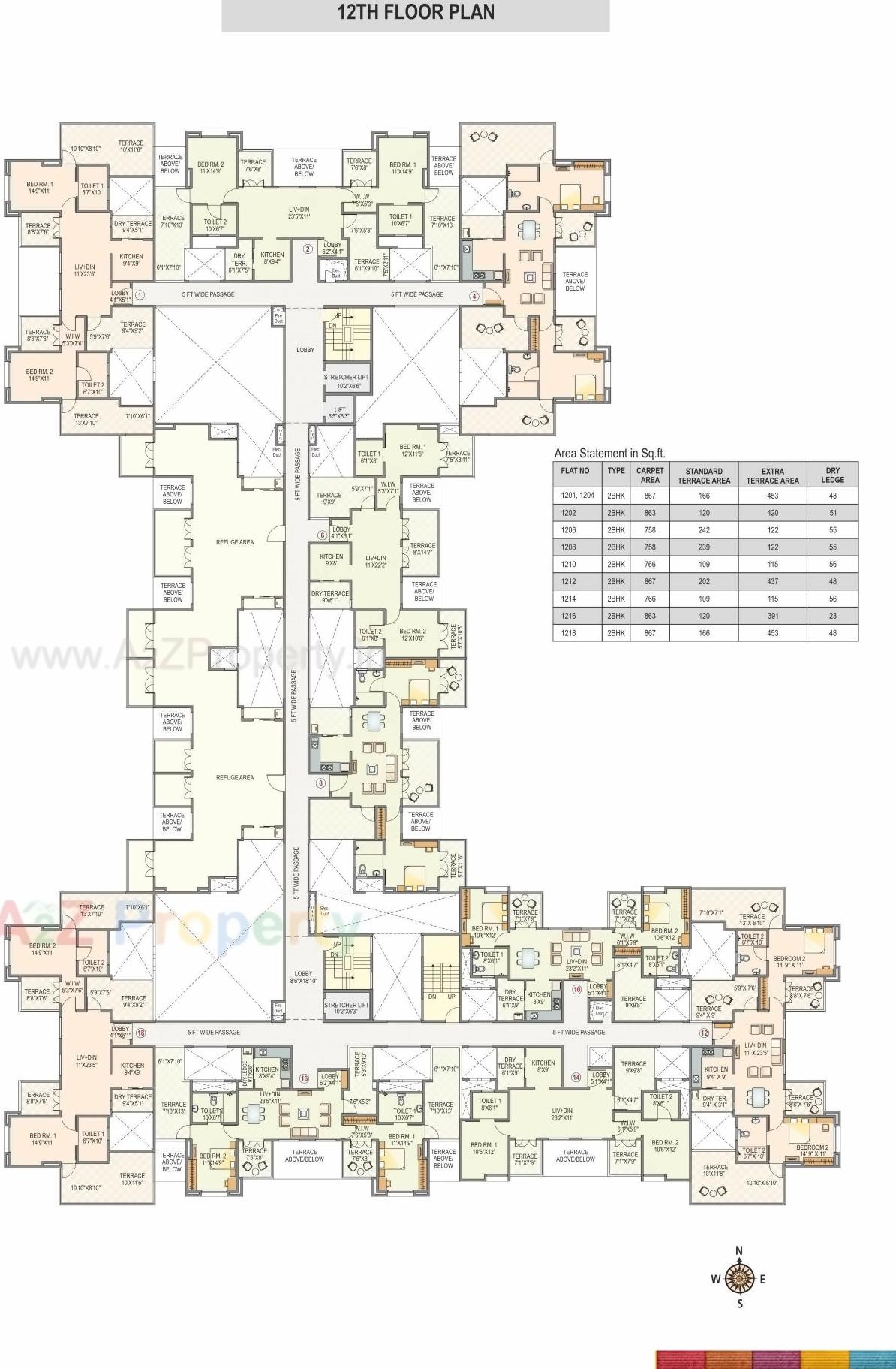 Layout of real estate project Athashri Baner located at Baner, Pune, Maharashtra