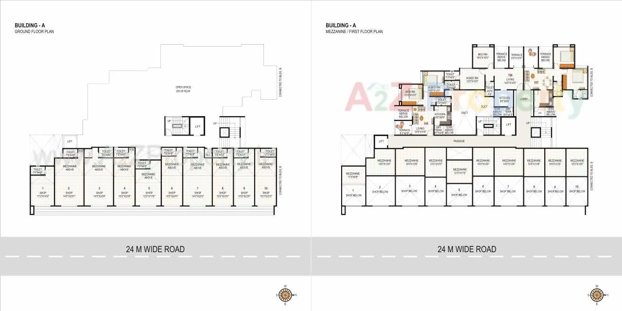 Layout of real estate project Atlanta located at Wakad, Pune, Maharashtra