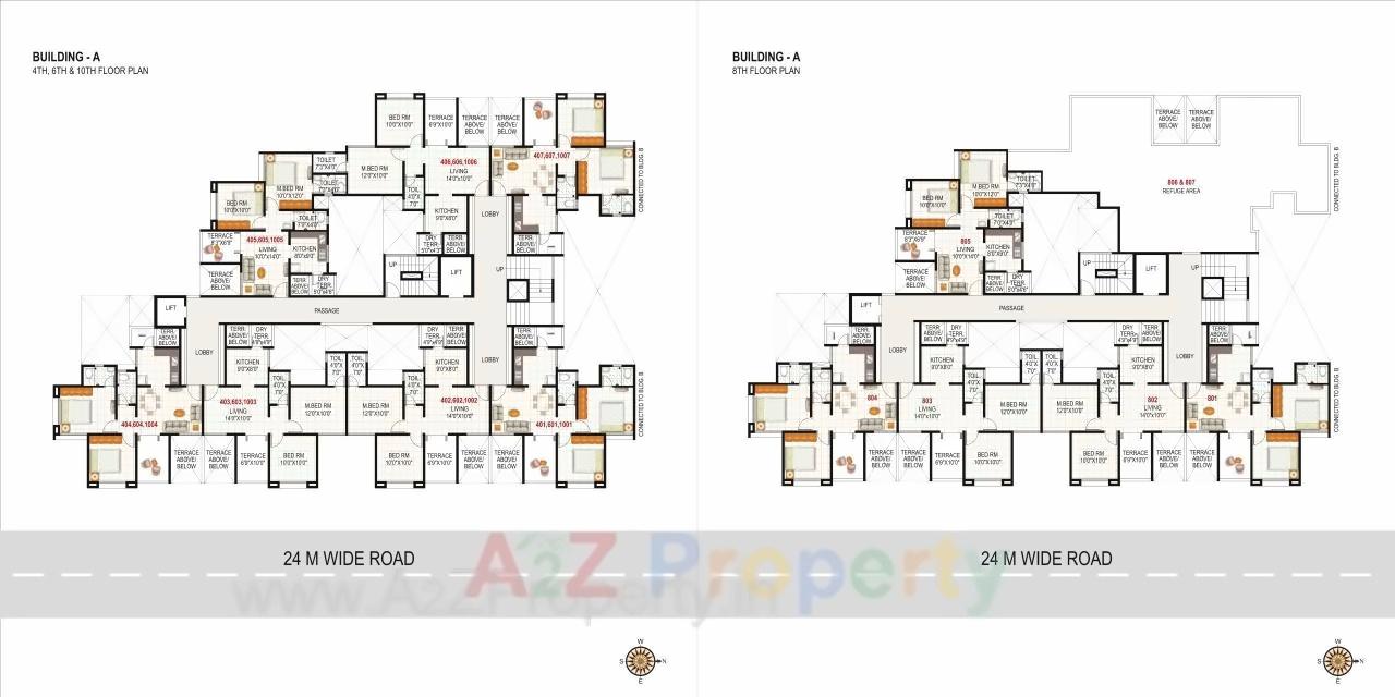 Layout of real estate project Atlanta located at Wakad, Pune, Maharashtra