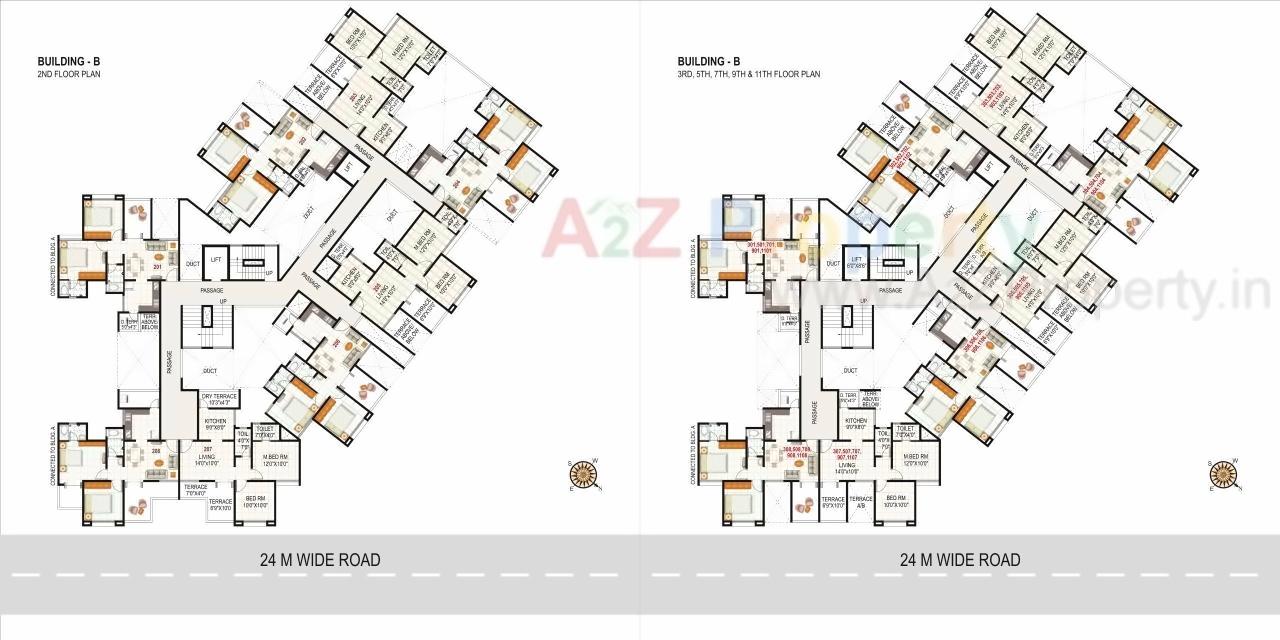 Layout of real estate project Atlanta located at Wakad, Pune, Maharashtra