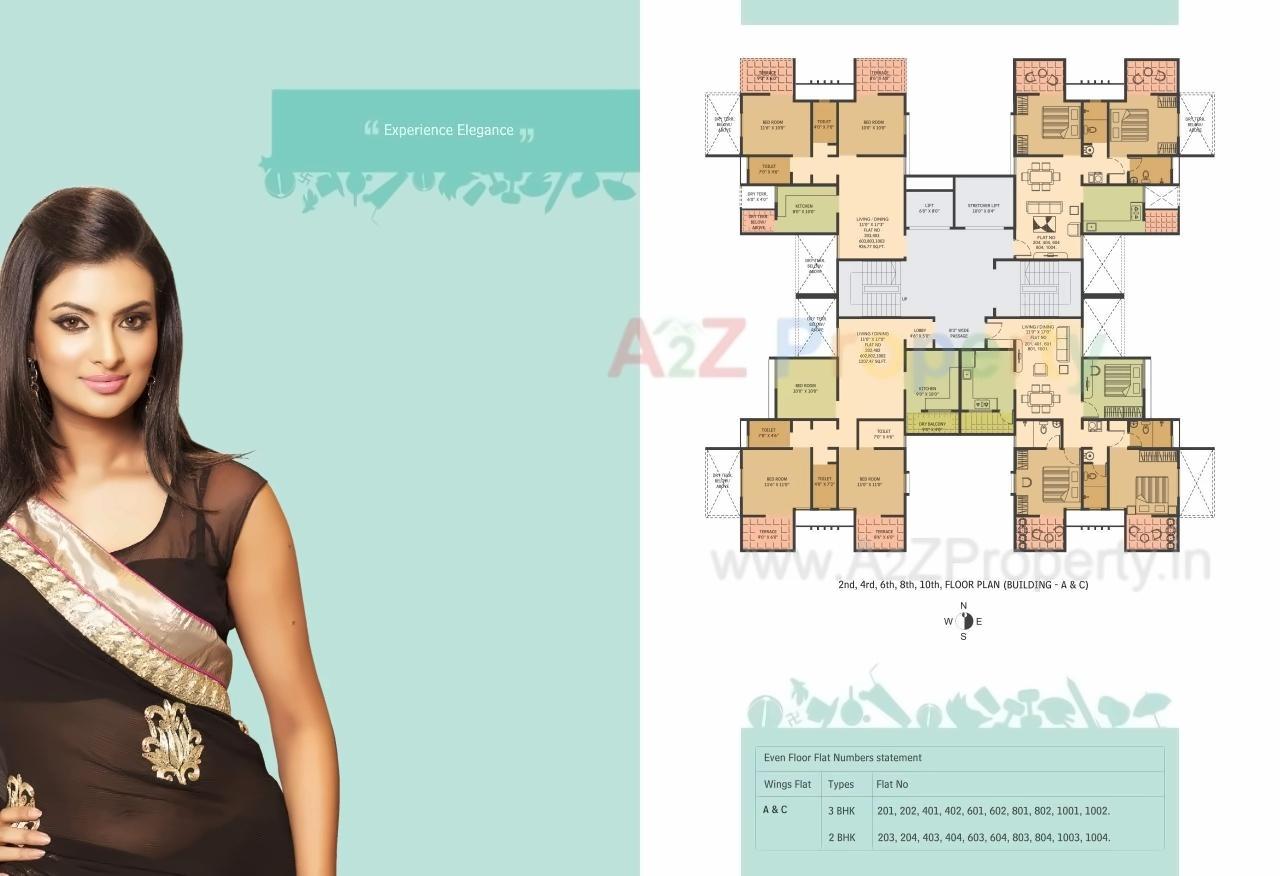 Layout of real estate project Atlantica East C D Project located at Mundhawa, Pune, Maharashtra