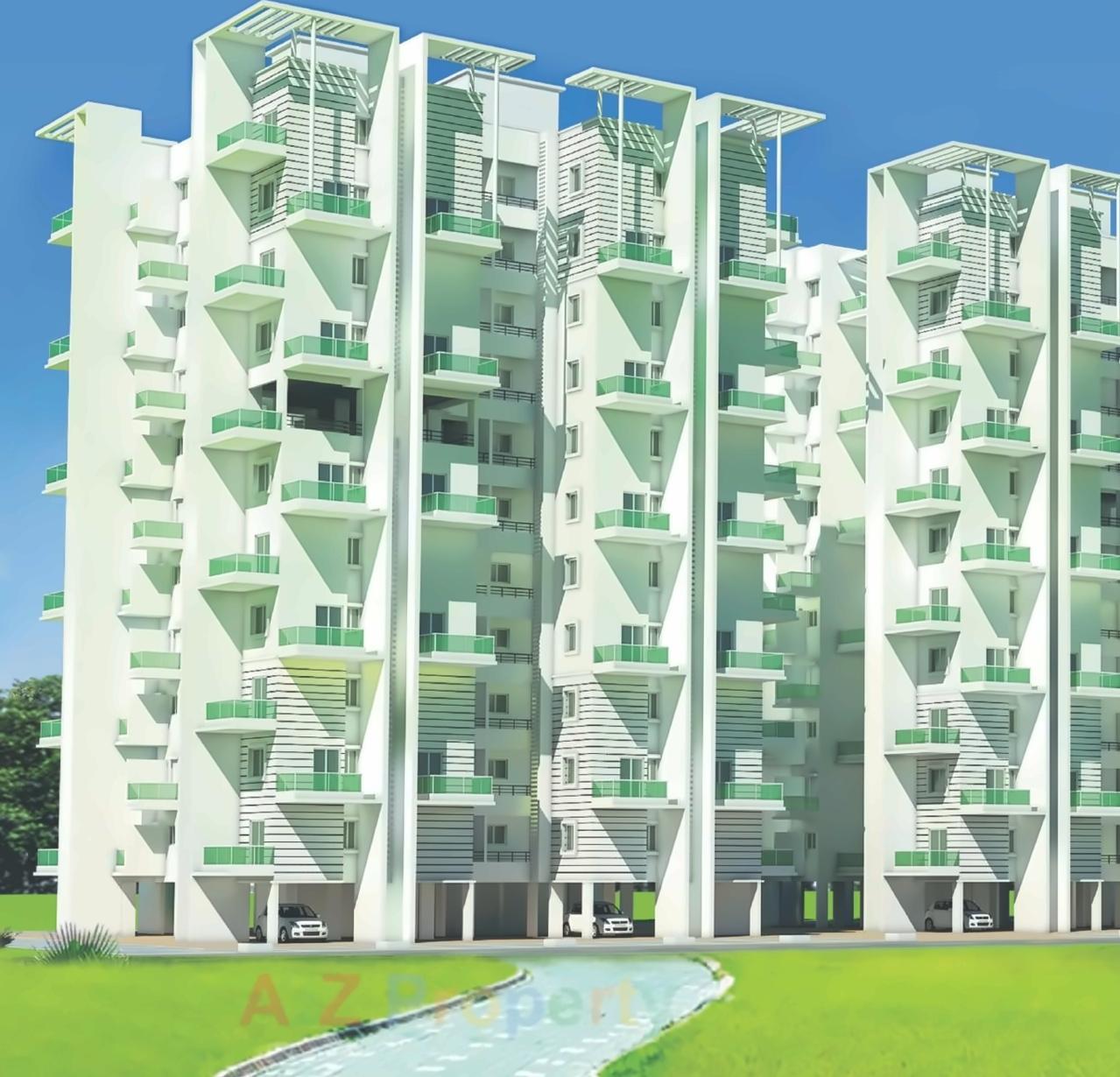 3D Elevation of real estate project Atlantica East C D Project located at Mundhawa, Pune, Maharashtra