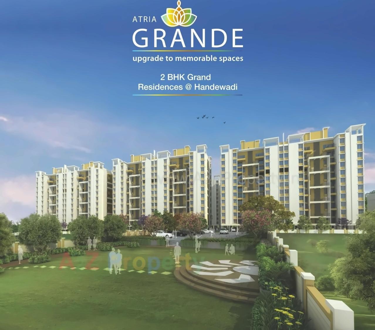 3D Elevation of real estate project Atria Grande Project located at Ouatade-handewadi, Pune, Maharashtra