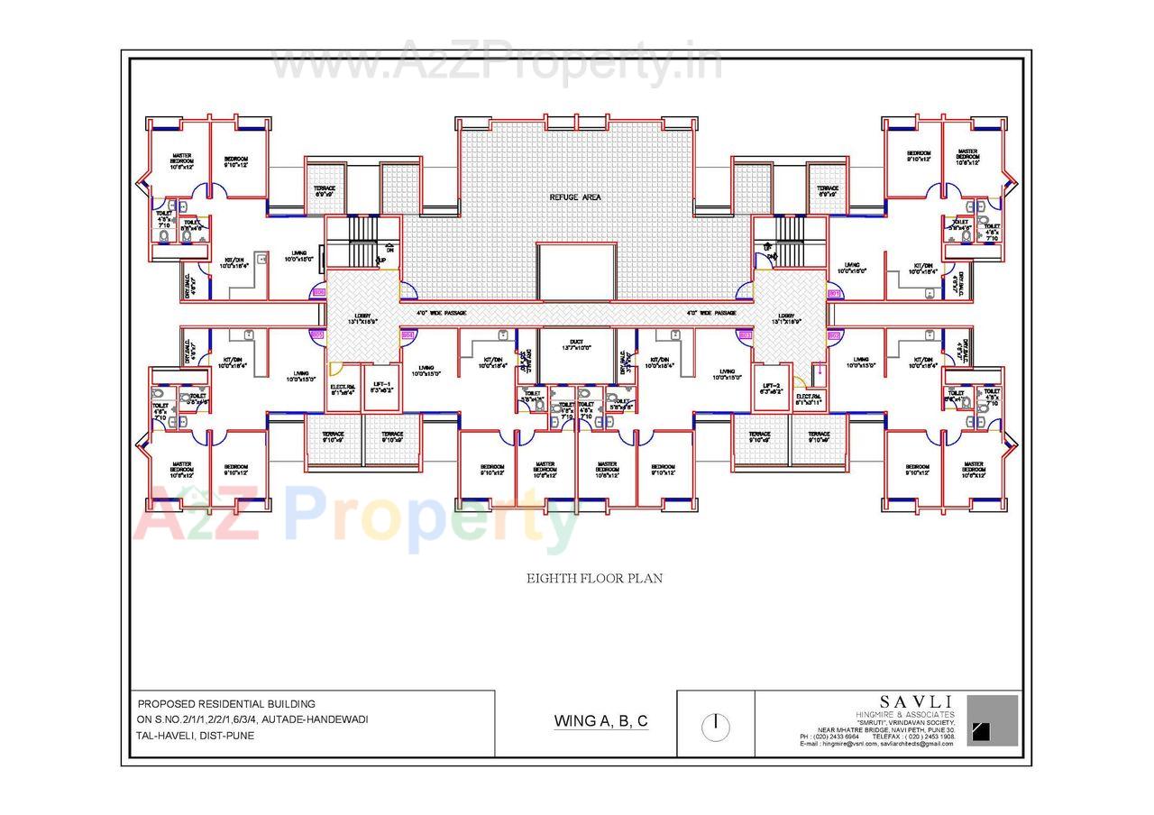 Abc Eighthfloorplan Page 001 of real estate project Atria Grande Project B located at Ouatade-handewadi, Pune, Maharashtra