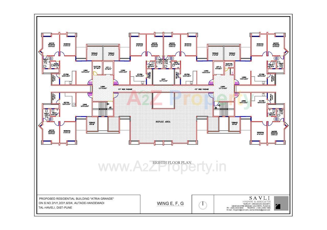 Efg Eighthfloorplan Page 001 1 of real estate project Atria Grande Project B located at Ouatade-handewadi, Pune, Maharashtra
