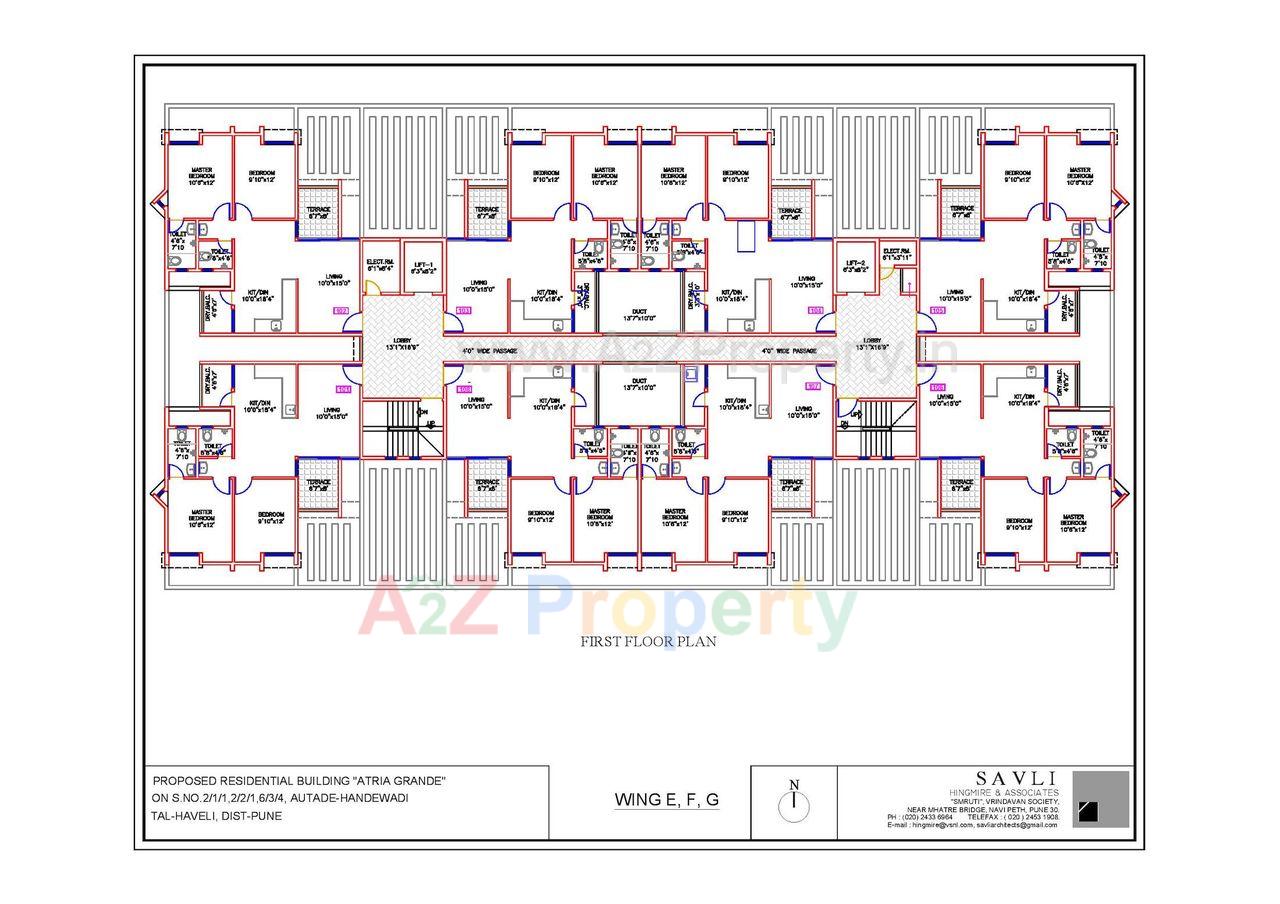 Efg Firstfloorplan Page 001 of real estate project Atria Grande Project B located at Ouatade-handewadi, Pune, Maharashtra