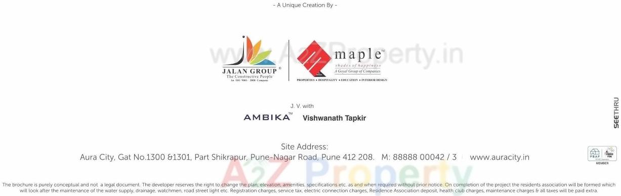  of real estate project Aura City B5,b located at Shikrapur, Pune, Maharashtra