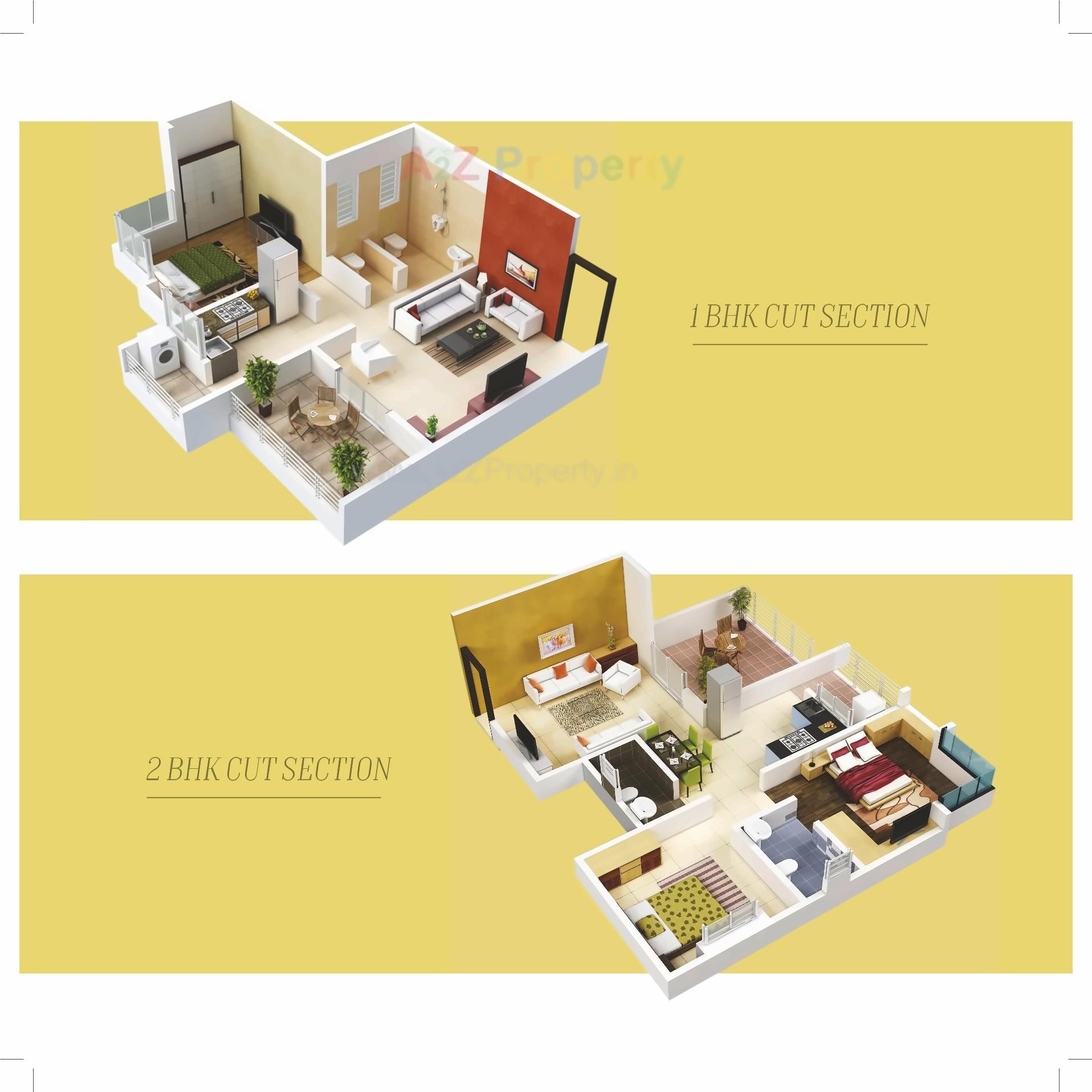 Layout of real estate project Aura City located at Shikrapur, Pune, Maharashtra