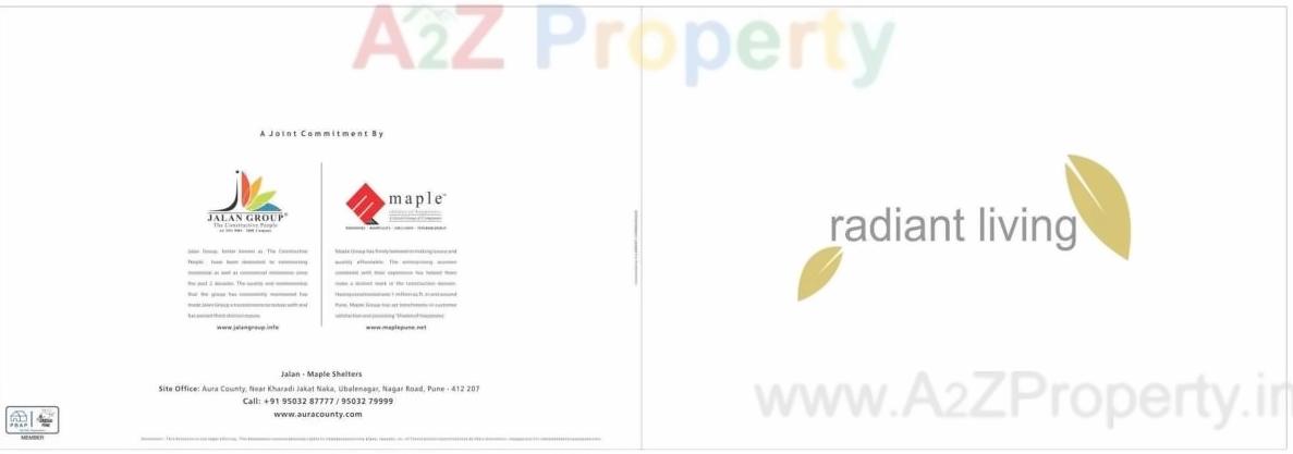  of real estate project Aura County A,b located at Wagholi, Pune, Maharashtra