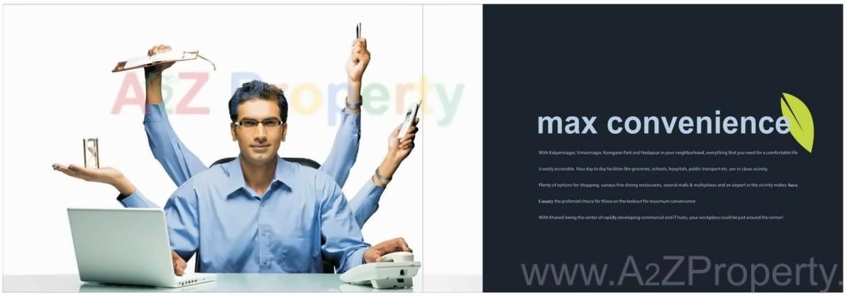  of real estate project Aura County A,b located at Wagholi, Pune, Maharashtra