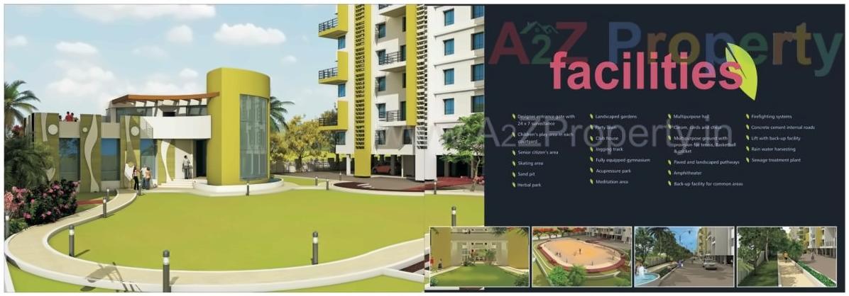 3D Elevation of real estate project Aura County A,b located at Wagholi, Pune, Maharashtra