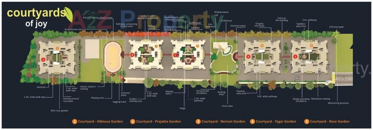 Layout of real estate project Aura County A,b located at Wagholi, Pune, Maharashtra