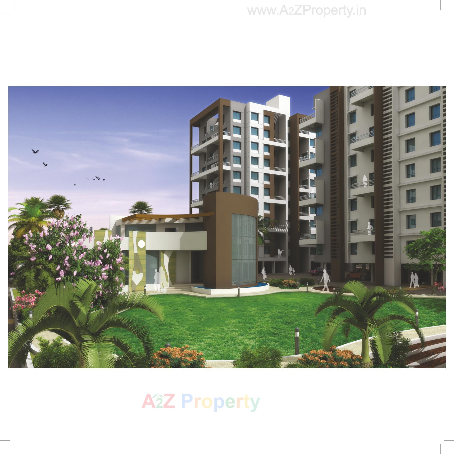 3D Elevation of real estate project Aura County C,d located at Wagholi, Pune, Maharashtra